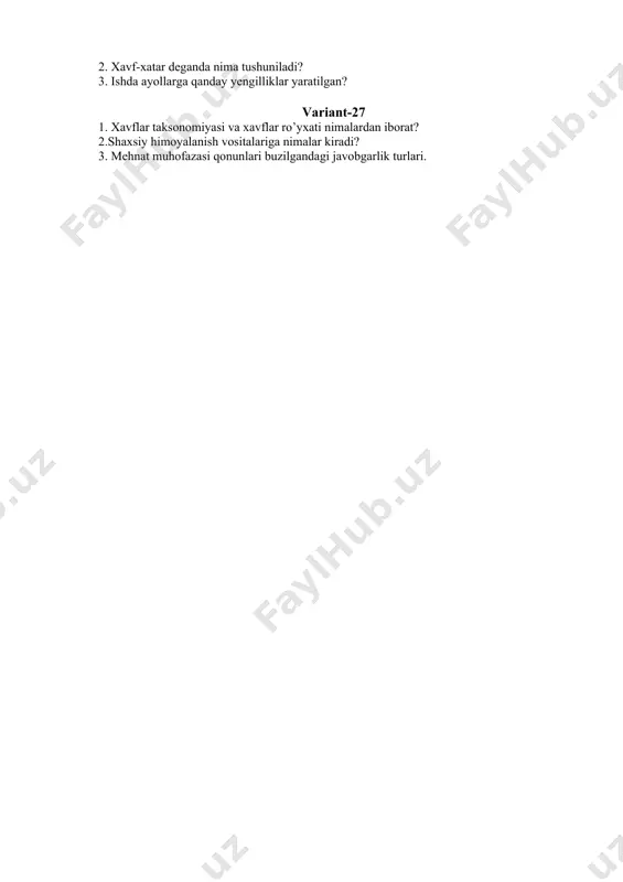 hayotiy faoliyat xavfsizligi fanining maqsadi - Page 4
