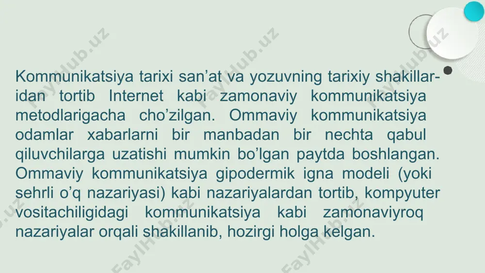 ommaviy kommunikatsiya va jurnalistika tarixiy taraqqiyoti - Page 3