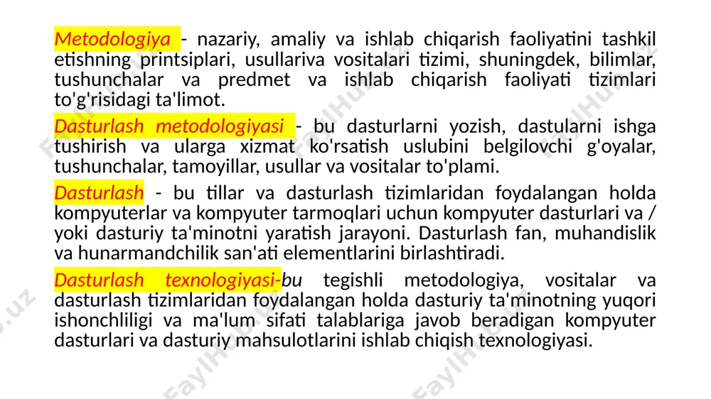gicha: etakchi guruhdagi eng katta ko'tarilishni typescript loyihasi namoyish etdi, u nafaqat eng yaxshi 10 talikka kirdi, balki darhol 4-o'rinni egalladi. ruby eng yomon dinamikaga ega bo'ldi: bu til 5-o'rindan 10-o'ringa tushib ketdi. github ma'muriyati kotlinni eng kuchli rivojlanayotgan dasturlash tili deb tan oldi, uning tarafdorlari soni 2018 yilda java-ga o'xshashligi va android uchun ilovalarni tezda ishlab chiqish qobiliyati tufayli 2,5 baravar oshdi. github ta'kidlashicha, mashhurlik bo'yicha etakchilar kodlari bir nechta parallel oqimlarda bajarilishi mumkin bo'lgan va bitta tizim ichidagi boshqa tillar bilan o'zaro aloqada bo'lishga qodir bo'lgan tillardir. github statistikasi ma'lum dasturlash tillariga bo'lgan talab nuqtai nazaridan haqiqiy vaziyatni aks ettirishi mumkin. 2022 yil oktyabr oyiga kelib, xizmatdan 200 mamlakatdan 31 million dasturchi foydalanadi. ular portalda 96 millionga yaqin omborlarni joylashtirdilar, bu ochiq kodli dasturiy ta'minot kod bazasining umumiy hajmining taxminan 95 foiziga to'g'ri keladi. dasturlash paradigmalari dasturlash paradigmasi-bu dasturlarni yozish uslubini belgilaydigan g'oyalar va tushunchalar to'plami. paradigma, birinchi …