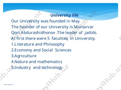 university life national university — PPT