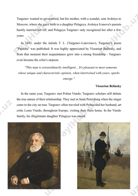 y and revolutionary-minded liberals. according to the author, he was scolded by everyone: "both red and white, and above and below, and from the side - especially from the side.". 3. from "smoke" to "poems in prose" after 1871, turgenev lived in paris, occasionally returning to russia. he actively participated in the cultural life of western europe, promoting russian literature abroad. turgenev communicated and corresponded with charles dickens, george sand, victor hugo, prosper mérimée, guy de maupassant, and gustave flaubert. in the second half of the 1870s, turgenev published his largest novel "the new," in which he sharply satirically and critically depicted the members of the revolutionary movement of the 1870s. "both novels ["smoke" and "the new"] only revealed his increasing alienation from russia, the first being his powerless bitterness, the second being his insufficient awareness and lack of any sense of reality in depicting the mighty movement of the …