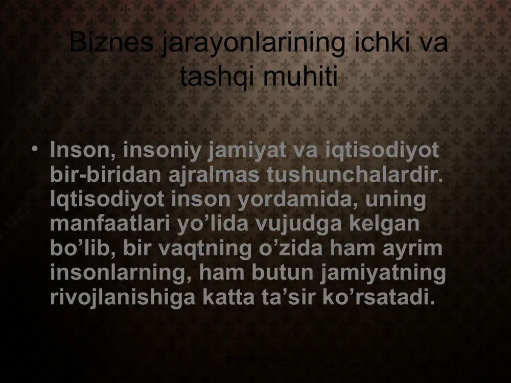 biznes jarayonlarining ichki va tashqi muhitini tushunish - Page 3