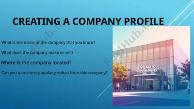 creating a company profile — PPTX