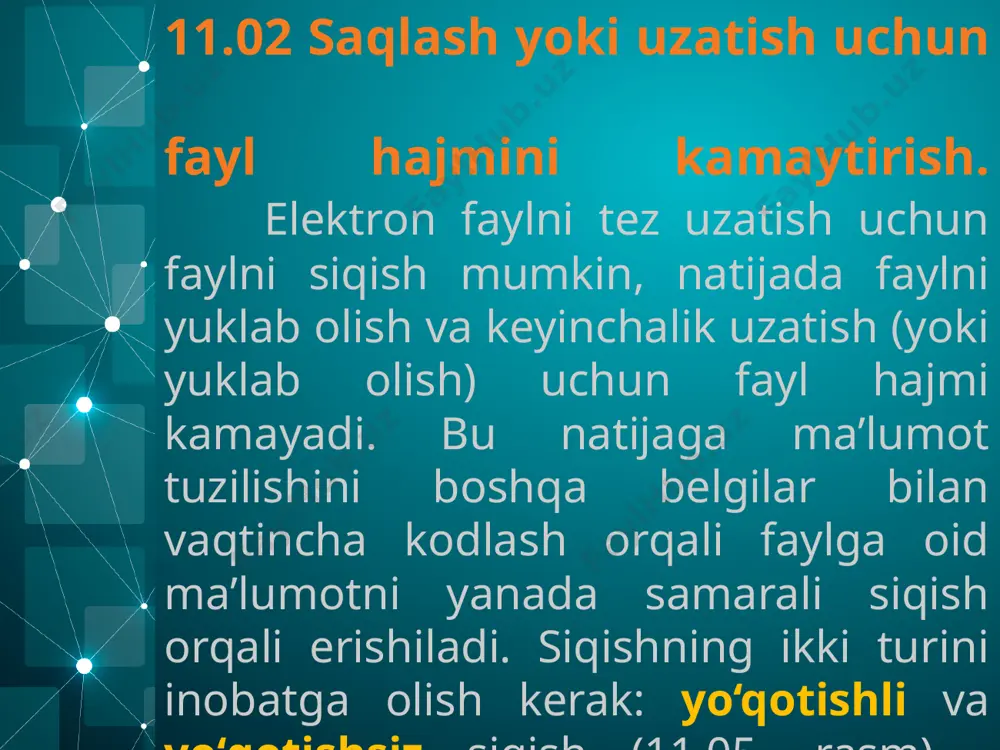 saqlash yoki uzatish uchun fayl hajmini kamaytirish - Page 4