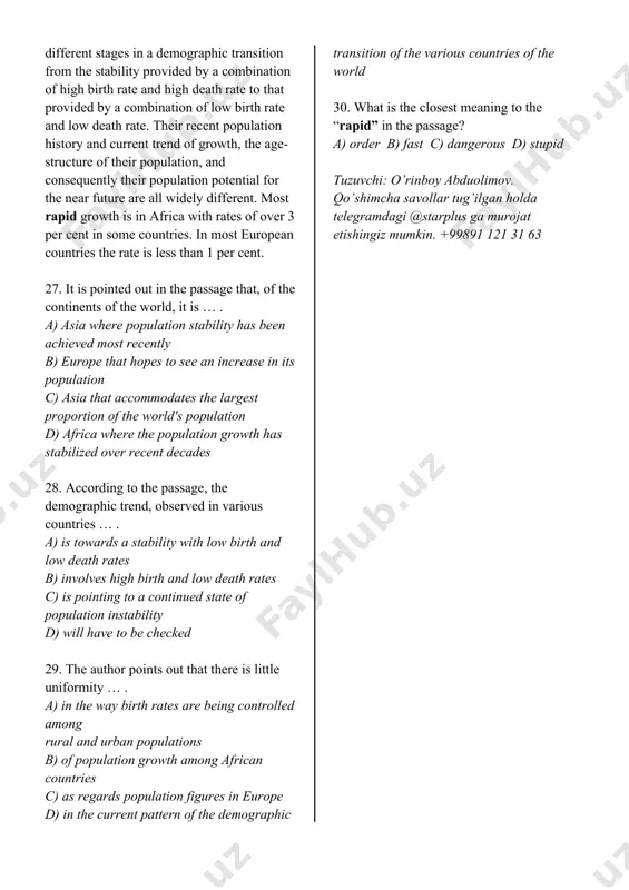 ards medical progress d) regard surgery as an indispensable part of medicine 22. what is the closest meaning to the “appropriate” in the passage? a) absolute b) suitable c) right d) normal read the text. then choose the correct answer for the questions below. national income is a measure of the total income accruing to the residents in a country in return for services rendered. it therefore consists of the sum of wages, salaries, profits and rents. but not all these income accrues to persons; for instance, companies do not distribute all their profits to shareholders and some nationalised industries earn profits. this is part of national income but not of personal income. on the other hand, some personal incomes are not payments for services rendered. such incomes are called transfer incomes to emphasise that their payment does not add to the national income, but only transfers income from one …