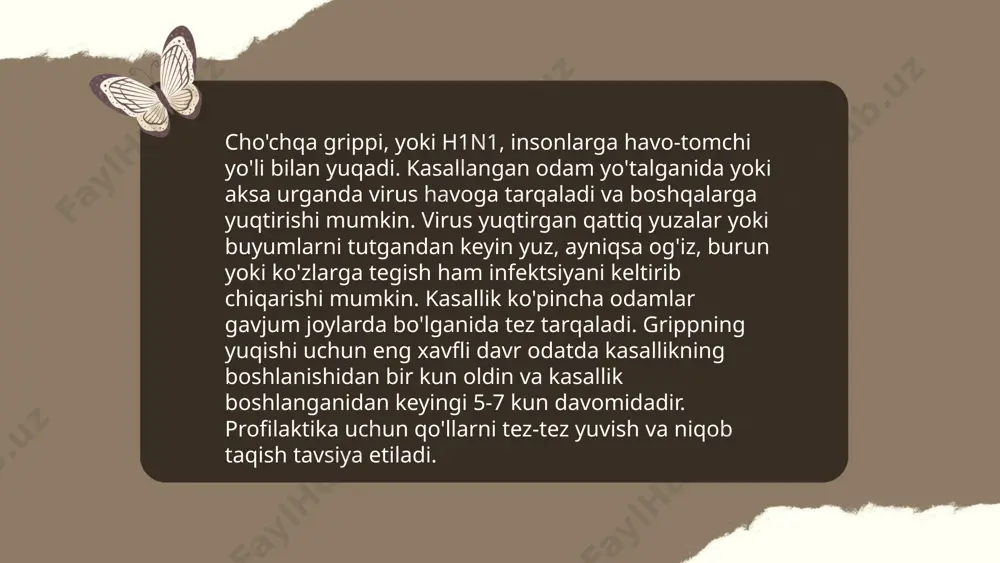 parranda va cho'chqa gripi va uning hozirgi kundagi muammolari - Page 5