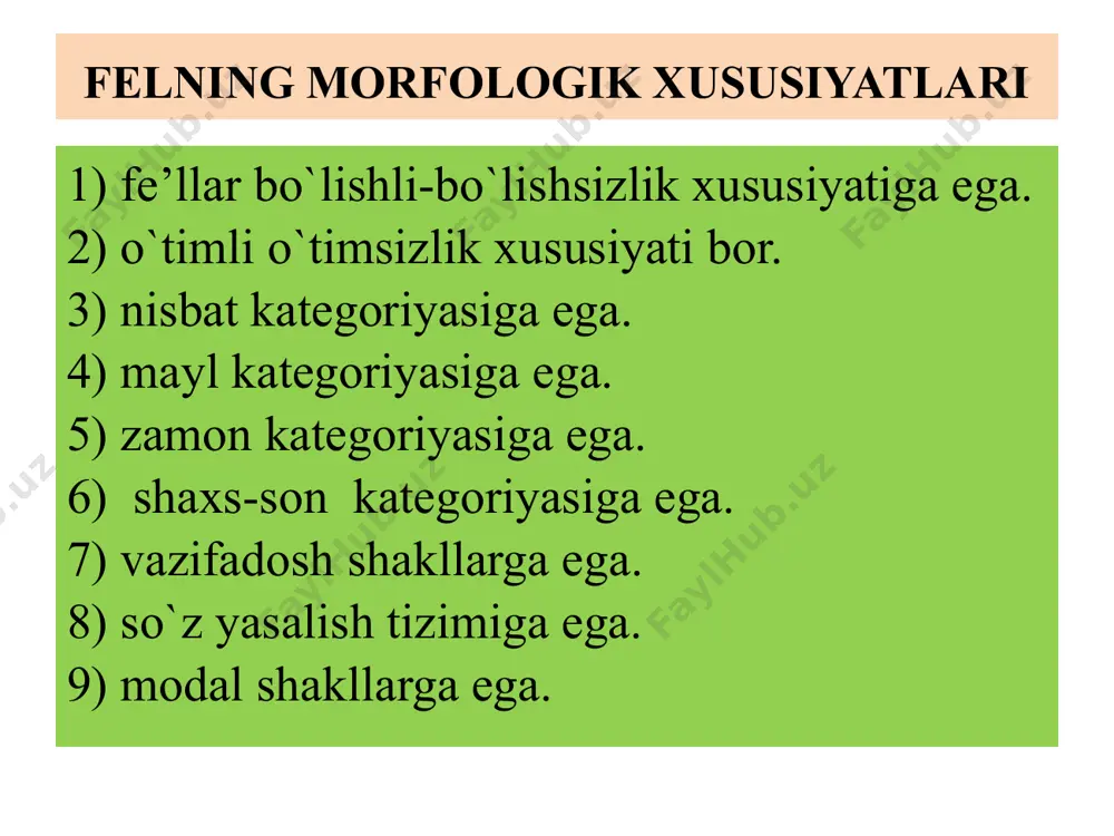 fe’lning ta’rifi va leksik-grammatik xususiyatlari - Page 5