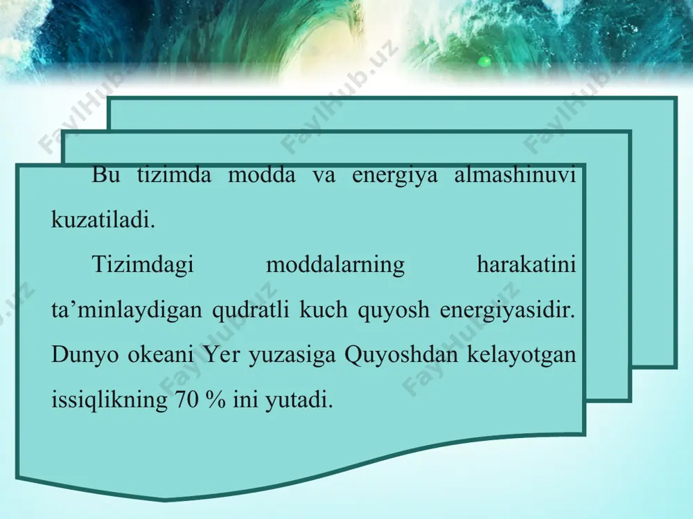dunyo okeanining atmosfera va quruqlikka ta’siri 6-sinf - Page 4