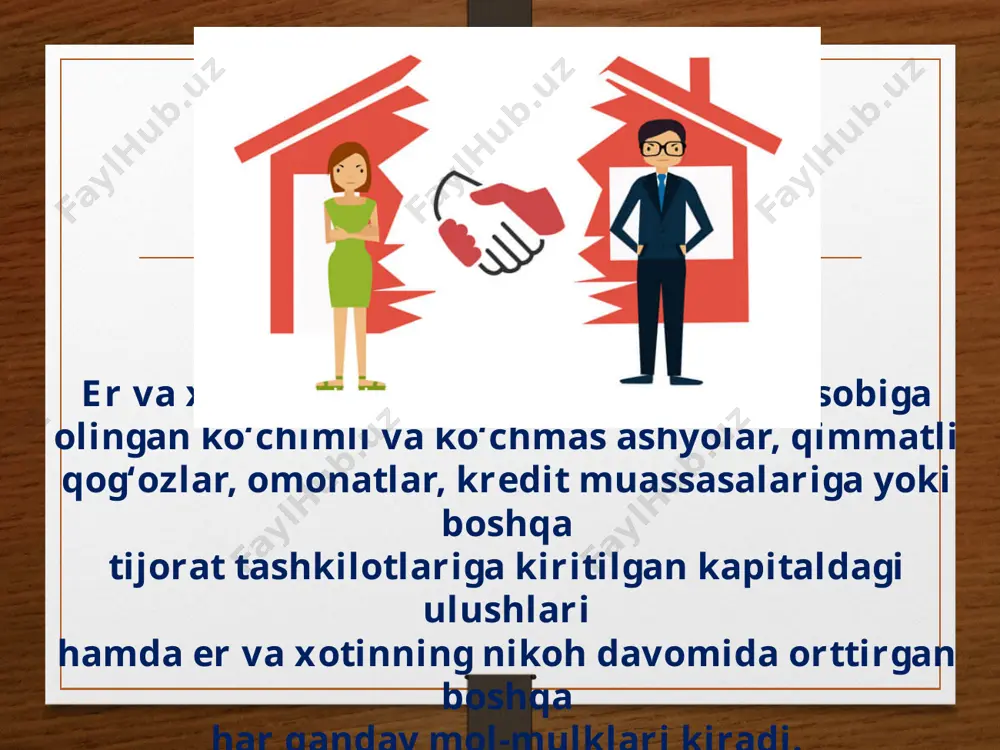 er-xotinning mulkiy huquq va majburiyatlari - Page 5