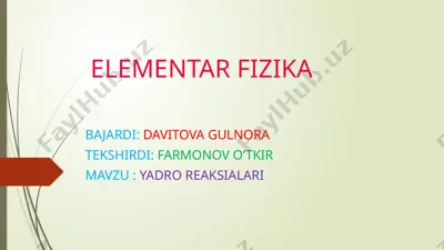 elementar fizika — PPTX