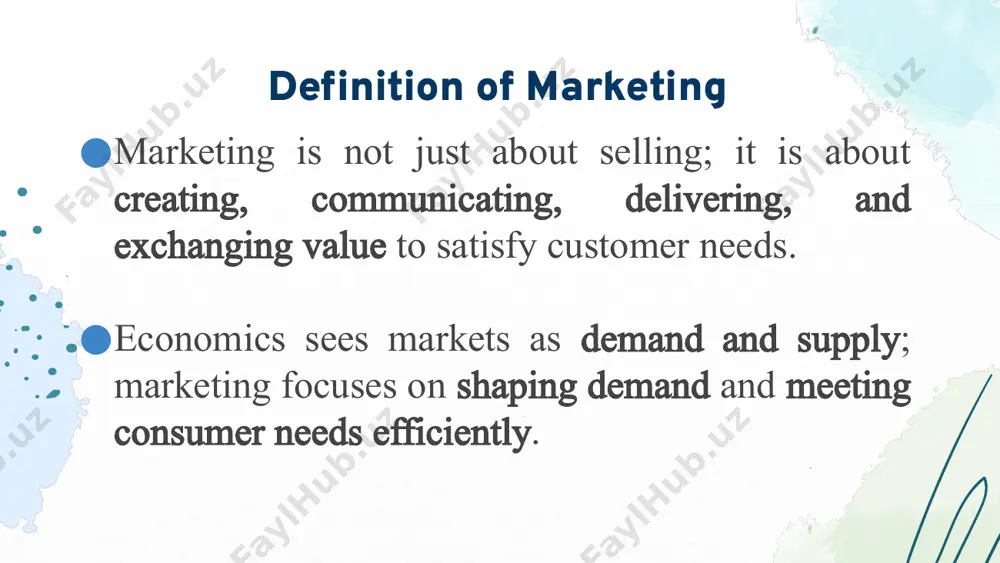 opoly/oligopoly → heavy reliance on marketing to maintain market power. income, purchasing power & consumer spending higher incomes → luxury consumption. low incomes → focus on necessities. marketing aligns with economic class and purchasing patterns. macroeconomic environment inflation, unemployment, gdp growth all affect consumer demand and marketing strategies. 3. social foundations of marketing marketing must adapt to human and social dimensions: culture and traditions influence product design, food habits, clothing, advertising style. social class and status marketing uses status symbols (luxury brands, premium pricing). reference groups & family friends, family, and social networks affect purchase decisions. lifestyle and values healthy lifestyle trend → rise of organic food and fitness markets. digital lifestyle → rise of e-commerce and social media marketing. demographics age, gender, education, occupation shape consumption patterns. 4. integration of socio-economic foundations marketing is where economics meets sociology. example: economics says: demand for smartphones rises with income. sociology says: …