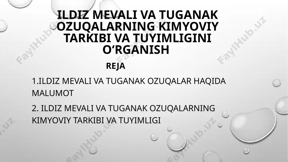 sabzavotlari ozuqaviy moddalarga juda boy. lavlagi ildiz ekinlarida 87,6% suv, oqsil-1,2, uglevodlar — 9,3, mono - va oligosakkaridlar — 6,3, kul elementlari — 0,9% mavjud. lavlagi ildiz ekinlarining qizil rangi betain va antosiyanin rang beruvchi moddalarining mavjudligi bilan bog'liq. ikkinchisi 50 miqdorida ildiz ekinlarida to'planadi... 145 mg%. lavlagi barglarida 39 mg% gacha askorbin kislotasi va 2,4 mg% gacha karotin mavjud. ildiz ekinlarining energiya qiymati (kaloriya tarkibi) 100 gramm mahsulot uchun 118 kkal (qutulish mumkin bo'lgan qism). protein, yog ' va uglevodlarning nisbati: kartoshka. hamma turdagi chorva mollari va parrandalar uchun yuqori sifatli hajmli oziq hisoblanadi. uningtarkibida 22–25% quruq modda bo‘lib, shundan 20% (ohor) kraхmal. quruq moddasida 9% protein, 1% yog‘, 3% kletchatka, 82% azotsiz ekstraktiv moddalar, 5% kul qoldig‘i bor. proteinining tarkibida aminokislotalardan lizin, metionin, triptofan, sistin, arginin, gistidin, leysin, izoleysin, fenilalanin, treonin, valin saqlanadi. mineral moddalardan kalsiy, fosfor, mikroelementlardan marganes, mis, ruх, kobalt, vitaminlardan karotin, tiamin, riboflavin, хolin hamda …