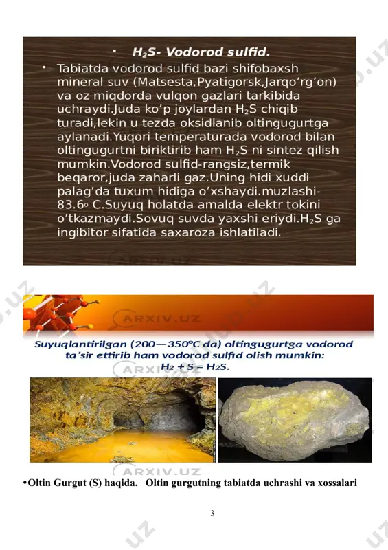 gurt angidridi , oltingugurt trioksidi , oltingugurt gazi ) oltingugurtning yuqori oksididir. oltingugurt angidrid . oddiy sharoitlarda bu bo'g'uvchi hidli uchuvchi, rangsiz suyuqlikdir. yuqori zaharli. 16,9 °c dan past haroratlarda qattiq so 3 ning turli kristalli modifikatsiyalari aralashmasini hosil qilish uchun qattiqlashadi ampuladagi oltingugurt trioksid kristallari xulosa…. 4 image4.jpeg image5.jpeg image6.jpeg image7.jpeg image8.jpeg image9.jpeg image10.jpeg image11.jpeg image12.jpeg image13.jpeg image14.jpeg image15.jpeg image16.jpeg image17.jpeg image18.jpeg image19.jpeg image1.jpeg image2.jpeg image3.jpeg