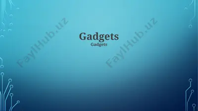 gadgets — PPTX