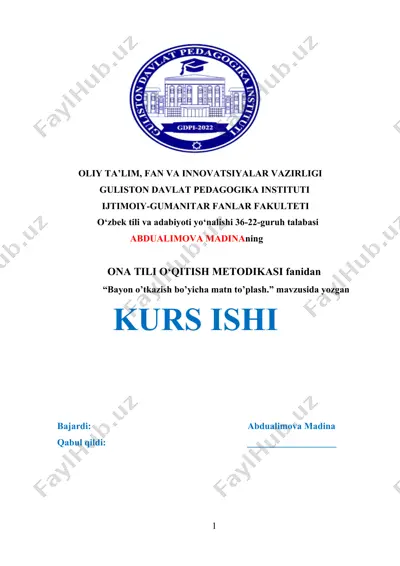 bayon o‘tkazish bo‘yicha matn to'plash — DOCX