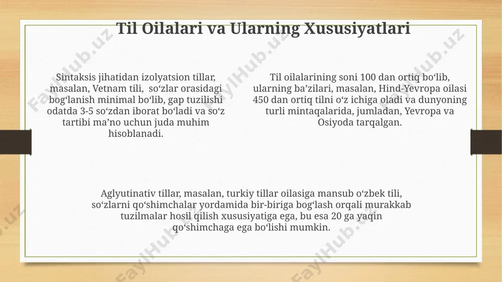 lisoniy ziddiyatlar. lisoniy tasnif va uning turlari - Page 4