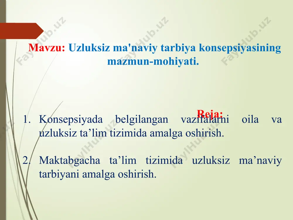 urg, jurnalist , olim, davlat va jamoat arbobi. “al-hosil, tarbiya bizlar uchun yo hayot, yo mamot, yo najot -yo halokat, yo saodat – yo falokat masalasidur”. a.avloniy 2023-yilning 22-dekabr kuni prezident shavkat mirziyoev raisligida respublika ma’naviyat va ma’rifat kengashining kengaytirilgan yig‘ilishi bo‘lib o‘tdi. ma’lumki, respublikamizda ushbu kengash raisi prezident, hududlarda esa birinchi rahbarlar hisoblanadi. yig‘ilishda bu sohalar oldidagi ustuvor vazifalar muhokama qilindi. davlatimiz rahbari 9 ta yo‘nalishda o‘z fikrlarini bildirib, muhim tashabbuslarni ilgari surdi. 1. ma’naviyat va madaniyat sohasi uchun metodik asos bo‘lib xizmat qiladigan milliy g‘oyamizni rivojlantirish bo‘yicha alohida dasturiy hujjat ishlab chiqish lozim. ba’zi guruhlar orasida diniy qarashlarni konstitutsiya va qonunlarimizga qarshi qo‘yish, dunyoviy qadriyatlarni harom deb bilish holatlari afsus bilan qayd etildi. prezident bu o‘rinda ibrat domlaning “ulamo g‘ayrat etkanda millat, albatta, isloh topur”, degan hikmatli so‘zlarini yodga oldi. ziyolilar, nuroniylar, haj va umraga borib kelgan yurtdoshlarimiz ma’naviyat targ‘ibotchisi bo‘lishi, odamlarni yaxshilikka boshlashi kerakligi aytildi. ta’lim tizimiga …