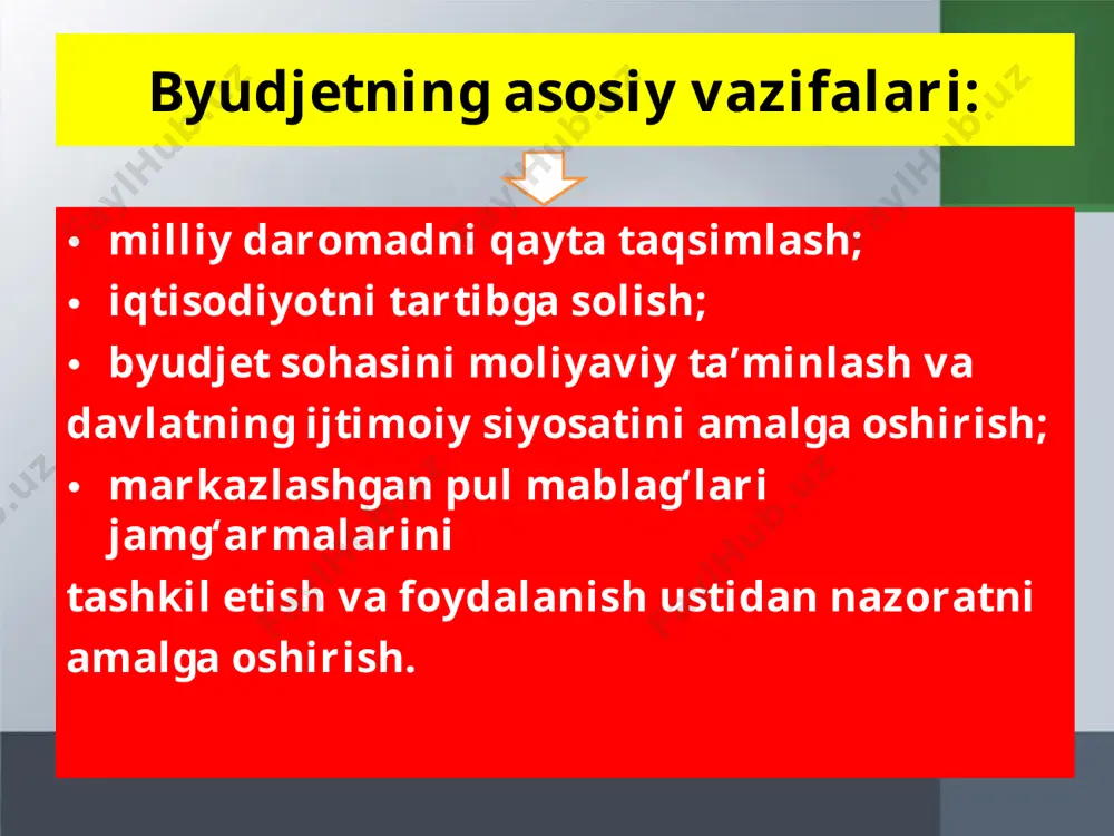 o‘zbekiston respublikasi davlat byudjeti va byudjet huquqi 11-sinf - Page 5
