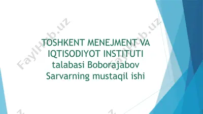 atrof-muhitni qadrlash (ekologiya) — PPTX