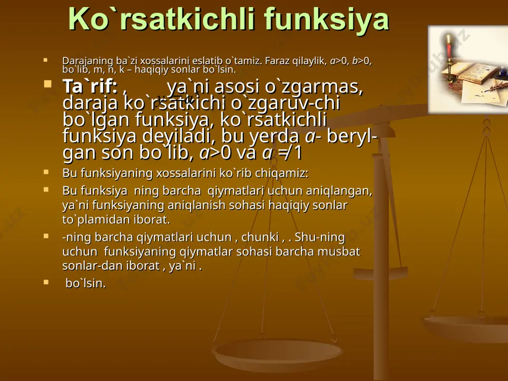 ko`rsatkichli funksiya - Page 3