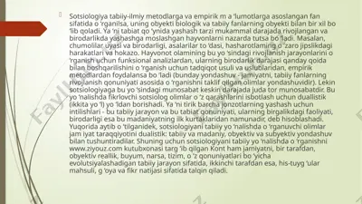madaniyatning sotsiologik tasnifi — PPTX
