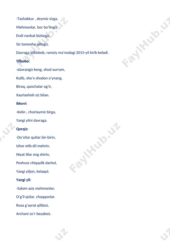"yangi yil bayrami" senariysi - Page 4