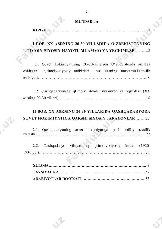 uayyan siyosiy guruhlar yoki ayrim shaxslar manfaatiga moslab talqin etishni qoralaymiz. g’oyat murakkab va ziddiyatli tariximizni xolisona va ilmiy o’rganish-tarixchi olimlarimiz-ning mas‘uliyatli va olijanob vazifasi deb hisoblaymiz”2. shu bois ham, so’nggi yillarda o’zbekiston tarixining qator dolzarb masalalarini o’rganishda aniq va haqqoniy tarixiy yondashuv masalasi muhim bo’lib bormoqda. zero, yurtboshimiz ta‘kidlaganidek, “har qaysi xalq milliy qadriyatlarini, o’z maqsad-muammolari, shu bilan birga, umumbashariy taraqqiyot yutuqlari asosida rivojlantirib, ma‘naviy dunyosini yuksaltirib borishga intilar ekan, bu borada tarixiy xotira masalasi alohida ahamiyat kasb etadi”3. ayniqsa, o’zbek xalqining haqqoniy tarixini tiklash va xalqni shu tarix bilan qurollantirish zaruriyati kun tartibidagi dolzarb vazifaga aylandi. zero, mustaqillikka qadar, ya‘ni mustabid tuzum hukmronligi sharoitida haqqoniy tarixni tiklash va uni xalqqa yetkazilishiga yo’l berilmadi. chunki mustabid tuzum manfaatlariga xizmat qilgan mafkura va uning tazyiqi ostida bo’lgan sovet tarixshunosligining uslubiy, nazariy, g’oyaviy asoslari haqqoniy tarixni yoritishga imkon bermas edi. shunga qaramay, mazkur ta‘limot aqidalariga asoslangan sovet tarixshunosligida nafaqat o’zbek xalqining, …