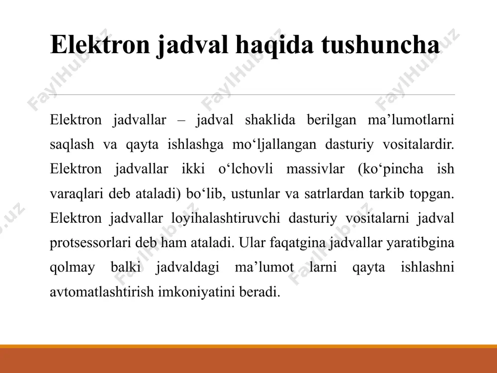 h jarayoni ячейкалар o’zaro uzviy bogliq: bu dasturda absolyut qiymat tushunchasini beradi ms excel 2003 yilgacha файл menyusi o’z ichiga yaratiladigan hujjat yoki faylga tegishli bo’lgan byuruqlar majmuasini oladi ms excel 2003 yilgacha правка menyusi oz’ ichiga hujjatni hosil qiluvchi axborotlarni qayta ishlash uchun mo’ljallangan buyruqlar majmuasini olgan ms excel 2003 yilgacha вид menyusi o’z ichigaishlayotgan oynamizga tegishli bo’lgan buyruqlar majmuasini oladi. ms excel 2003 yilgacha вставка menyusi o’z ichiga boshqa dasturlar bilan boglanish va qo’shimcha xizmat ko’rsatish buyruqlarni oladi ms excel 2003 yilgacha формат o’z ichiga yacheyka, qator, ustun va listda yaratilgan matnlarga (sriftlarga) ishlov berish buyruqlarini oladi ms excel 2003 yilgacha сервис bu menyu xizmat ko’qsaturvchi degan ma’noni beragi. hujjatga (faylga), ishchi oynaga, matnlarga kizmat ko’rsatuvchi buyruqlar majmuasini oladi ms excel 2003 yilgacha данные dasturning asosiy menyusi hisoblanib iqtisodiy masalani tahlil qilishda ishlatiladi ms excel 2003 yilgacha окно ko’shimcha xizmat ko’rsatuvchi buyruqlar majmuasi ms excel 2003 yilgacha справка …