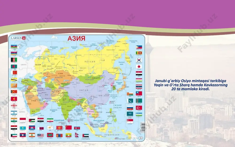 janubi-g‘arbiy osiyo mamlakatlarining iqtisodiy-geografik tavsifi . 9 - sinf - Page 3