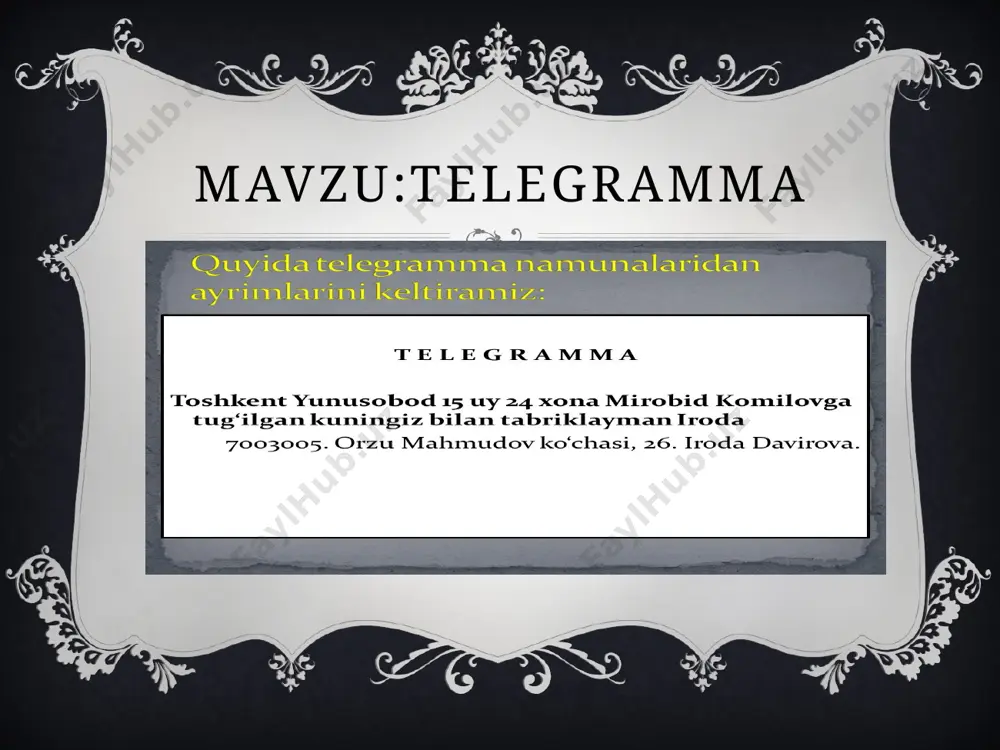 davlattilida ishyuritish fanidan telegramma - Page 2