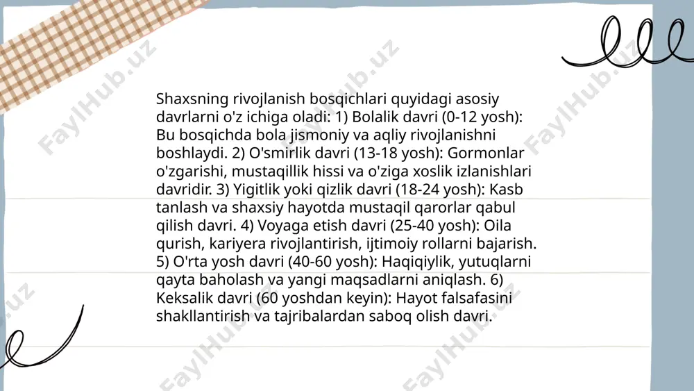 tomonidan olib borilgan. motivatsiya nazariyalari esa herzberg va vroom tomonidan kiritildi. motivatsiya tizimi samaradorligini o‘lchash uchun har xil psixologik testlar va baholash vositalari qo‘llaniladi. psixologiyada shaxs tushunchasi shohida aliyeva e'tiboringiz uchun raxmat! image1.png image2.png image3.png image4.jpg image5.png image6.jpg image7.jpg /docprops/thumbnail.jpeg