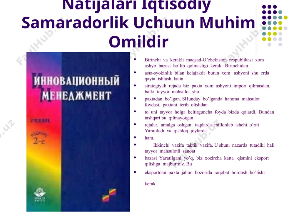 innovatsion menejment rivojlantirishning omillari va bashoratlash usullari - Page 5