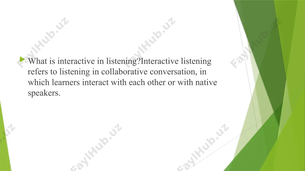 using interactive methods of teaching foreign languages to teach listening - Page 5