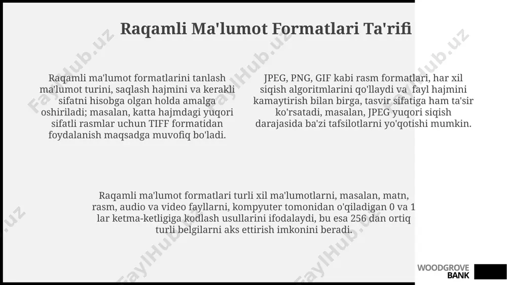 raqamli ma'lumot formatlari turlari - Page 4