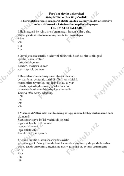 test materiallari — DOC