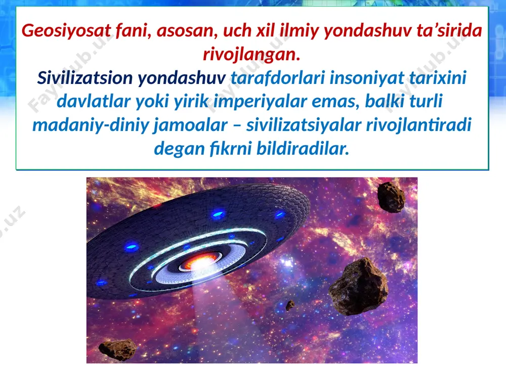 dunyoning geosiyosiy tizimi va uning shakllanishi. 10 - sinf - Page 5