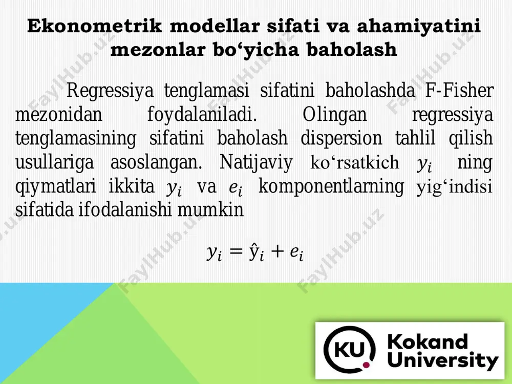 ekonometrik modellar baholash - Page 4