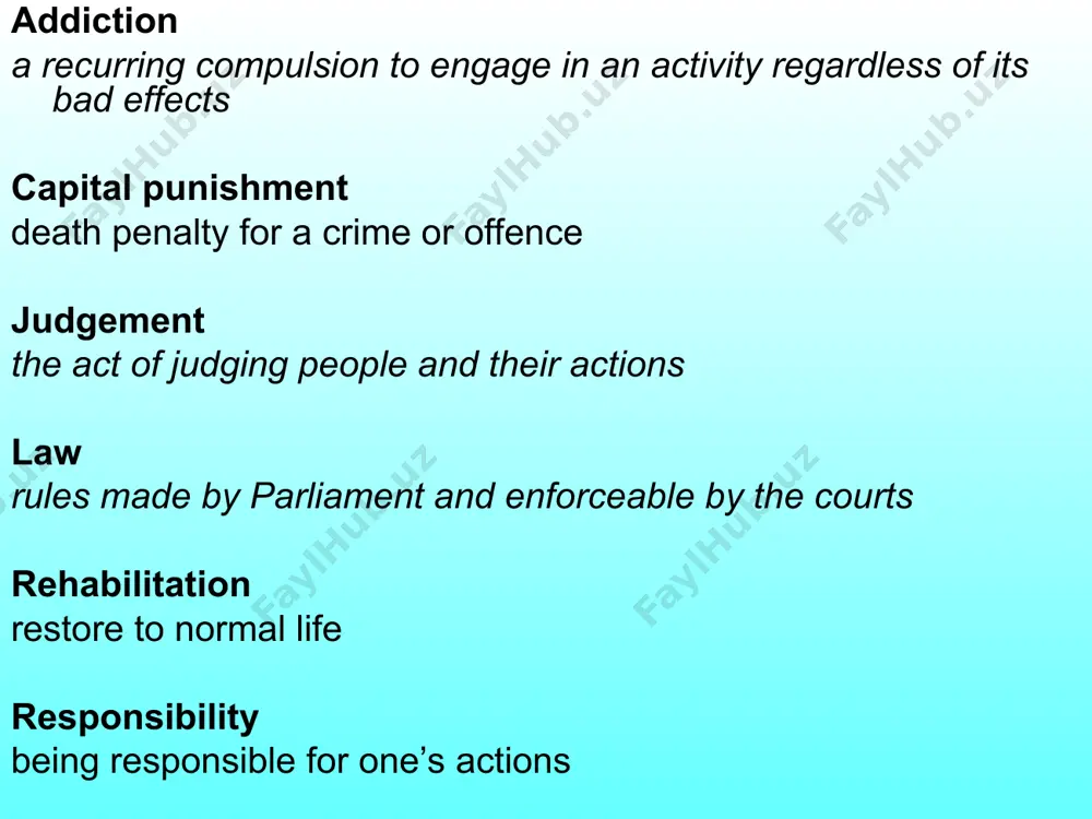 all crimes are dangerous to the safety of others so this wouldn’t always work e.g a debtor but what are the problems with these theories behind punishing? reparation how can a murderer or drink driver make amends to their victim’s family? punishment – christians believe: the purpose of punishment is reform and prisoners should be helped do this those punished should be treated properly. elizabeth fry campaigned in the 1800’s for better conditions for prisoners e.g. medical attention and education all punishment should be fair and people should be treated well in order to be rewarded by god, as told in the parable of the sheep and the goats test yourself give 3 theories of punishment give an advantage and disadvantage of reform give 2 reasons why laws are needed give 2 reasons why justice is important to christians give 2 reasons why justice is important to muslims non-religious arguments …