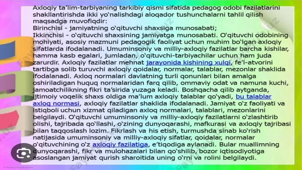 pedagogik odob. pedagogning muomala odobi - Page 3
