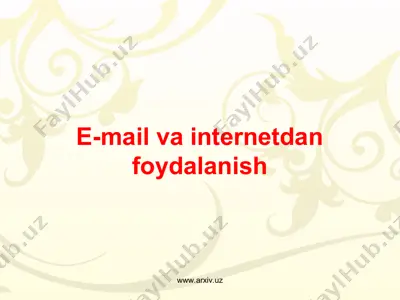 internetda axborot izlash — PPT
