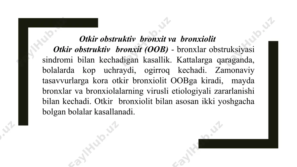oʻtkir obstruktiv bronxit va bronxiolit - Page 3