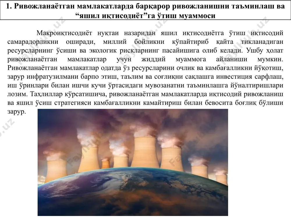 nna (gt) yangi rekord darajaga yetdi. bu 2022 yildagi 490 million tonnaga (1,3 foiz) o‘sish bilan solishtiradi. 2023 yildagi o'sishning 65% dan ortig'ini ko‘mirdan chiqadigan chiqindilar tashkil etdi. qurg‘oqchilik tufayli gidroenergetika ishlab chiqarishdagi global tanqislik emissiyalarni taxminan 170 mt ga oshirdi. agar bu ta'sir bo'lmaganida, 2023 yilda global elektr energiyasi sektori chiqindilari kamaygan bo‘lar edi. 2019 va 2023 yillar oralig‘ida energiya bilan bog‘liq umumiy emissiyalar taxminan 900 mt o‘sdi. 2019 yildan beri beshta asosiy toza energiya texnologiyasi - quyosh pv, shamol, yadro, issiqlik nasoslari va elektromobillar keng tarqalmaganida - chiqindilarning o‘sishi uch baravarga oshgan bo‘lar edi. o‘sib borayotgan toza energiya tufayli emissiyalar tizimli ravishda pasaymoqda. 2023-yilgacha bo'lgan o'n yil ichida global chiqindilar yiliga 0,5% dan bir oz ko'proq o'sdi, bu buyuk depressiyadan keyingi eng past ko'rsatkichdir. xitoyda emissiya 2023 yilda 565 mt atrofida o'sdi, bu hozirgi kunga qadar global miqyosdagi eng katta o‘sish va xitoyning pandemiyadan keyingi davrda emissiya intensiv …