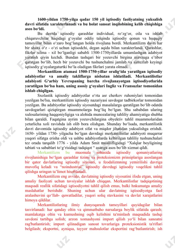 , turar joy, isteʼmol tovarlari, mehnat qobiliyati, ishbilarmonlik mahorati, ilmiy kashfiyotlar, texnikaviy ixtirolar, sanʼat va adabiyot asarlari va boshqalar boʻlishi mumkin. xususiy mulk subʼyekti unga egalik qiluvchi kishilar, ayrim shaxslar va xonadon axli xisoblanadi. xususiy mulk mulkchilikning eng koʻhna shakli, bundan bir necha ming yillar oldin qabila, urugʻaymoqlarning jamoa mulkidan oʻsib chiqqan jamoa mulki ayrim kishilar qoʻliga oʻtib xususiy mulkga aylangan. xususiy mulk anʼanaviy va bozor tizimida asosiy mulk hisoblangan. rejali iqgisodiy tizim xususiy mulkni yoʻqotib davlat mulkini oʻrnatgan, isteʼmolga xizmat qiluvchi mulkni, jumladan uyroʻzgor buyumlari va tomorqa xoʻjaligini shaxsiy mulk, deb eʼlon qilgan. rejali tizimdan bozor iqtisodiyotiga qaytilgach, xususiy mulk yangidan tiklanadi. bunga quyidagi yoʻl bilan erishiladi: 1) davlat mulki xususiy mulkga aylantiriladi; 2) uz mablaga xisobidan xususiy mulkni yaratishga ruxsat beriladi; 3) jamoa (kolxoz) mulkidan xususiy mulk ajralib chiqadi; 4) shaxsiy mulk xisoblangan tomorka va xonadon molmulkiga xususiy mulk maqomi beriladi; 5) xususiy mulk chet eldan kirib keladi, …