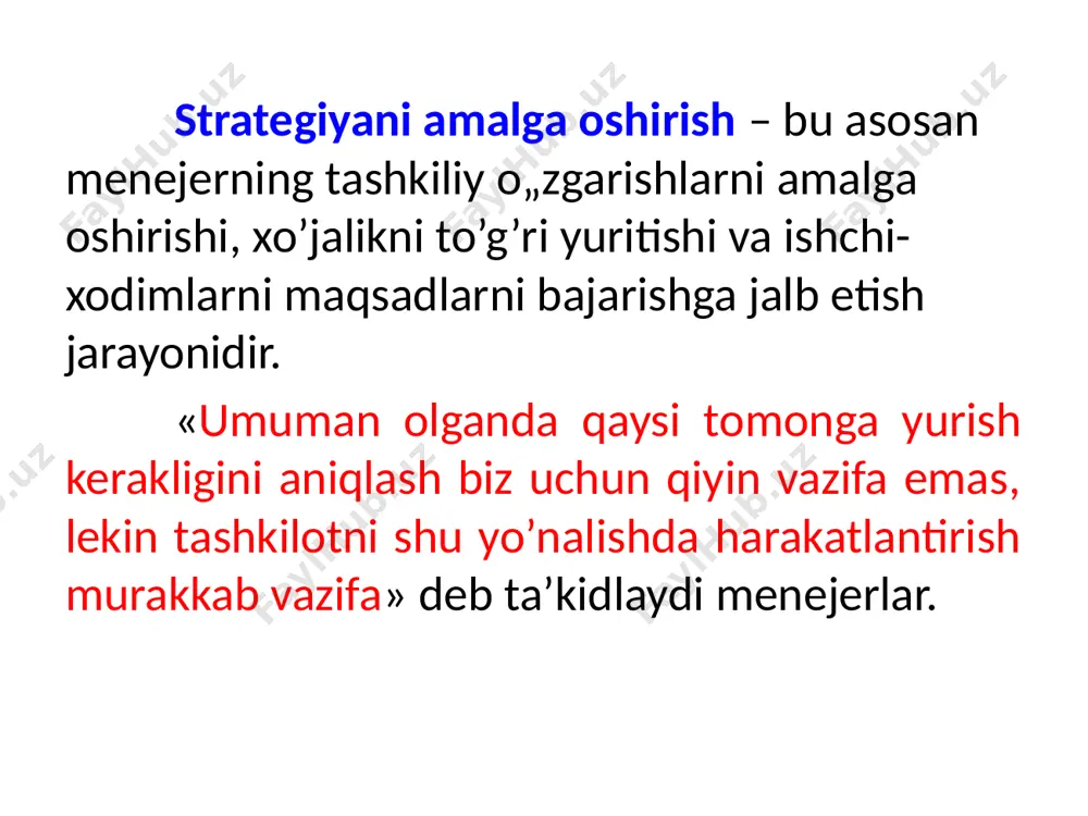 vatsiyalar: energetika sohasida yangi texnologiyalar, masalan, qayta tiklanadigan energiya manbalariga o'tish va energiya samaradorligini oshirish kompaniyaning strategiyasini shakllantiradi. raqobatbardoshlik: raqobatchilar, masalan, yangi texnologiyalarni tezda joriy etish orqali bozorning katta ulushini olishga harakat qilmoqda. o'zbekneftgaz texnologik yangiliklarni qabul qilish va ulardan foydalangan holda o'zining raqobatbardoshligini oshirishi lozim. bozor va raqobat tahlili 2) raqobat kurashida ustunlik mezoni g‘olibona strategiyaning 3 belgisi 1) moslik darajasi mezoni 3) ishning jadalligini oshirish mezoni 2. tarmoqdagi raqobat kuchlari va ular ta’sirining darajasi. 1. tarmoqni ta’riflovchi umumiy iqtisodiy ko‘rsatkichlar. 3. raqobat kuchlari tarkibida o'zgarish yasovchi omillar raqobatni tahlil qilish usullari 6. raqobat qaysi yo‘nalishda borishini kirn belgilaydi? 4. kompaniya raqobat mavqeyining kuchli va zaif jihatlari 5. raqobat kurashida muvaffaqiyat va muvaffaqiyatsizlikning kalit omillari 7. foyda olish nuqtayi nazaridan tarmoqning jozibadorligi porterning «beshta kuch» modeli raqobatchilaming maqsad va strategiyalarining tarkibi - bu raqobatbardosh bomish va moliyaviy barqarorlikka erishish uchun firma ta’minlashi lozim bo’lgan raqobat imkoniyatlari va faoliyat natijalaridir. …