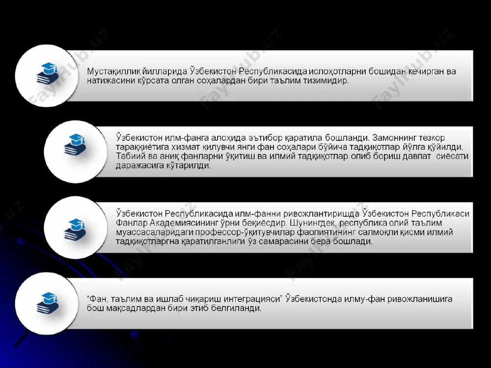 ta'lim sohasida islohotlar o'zbekiston respublikasida - Page 5