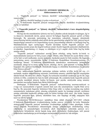 ijtimoiy sheriklikning tushunchalari — DOCX