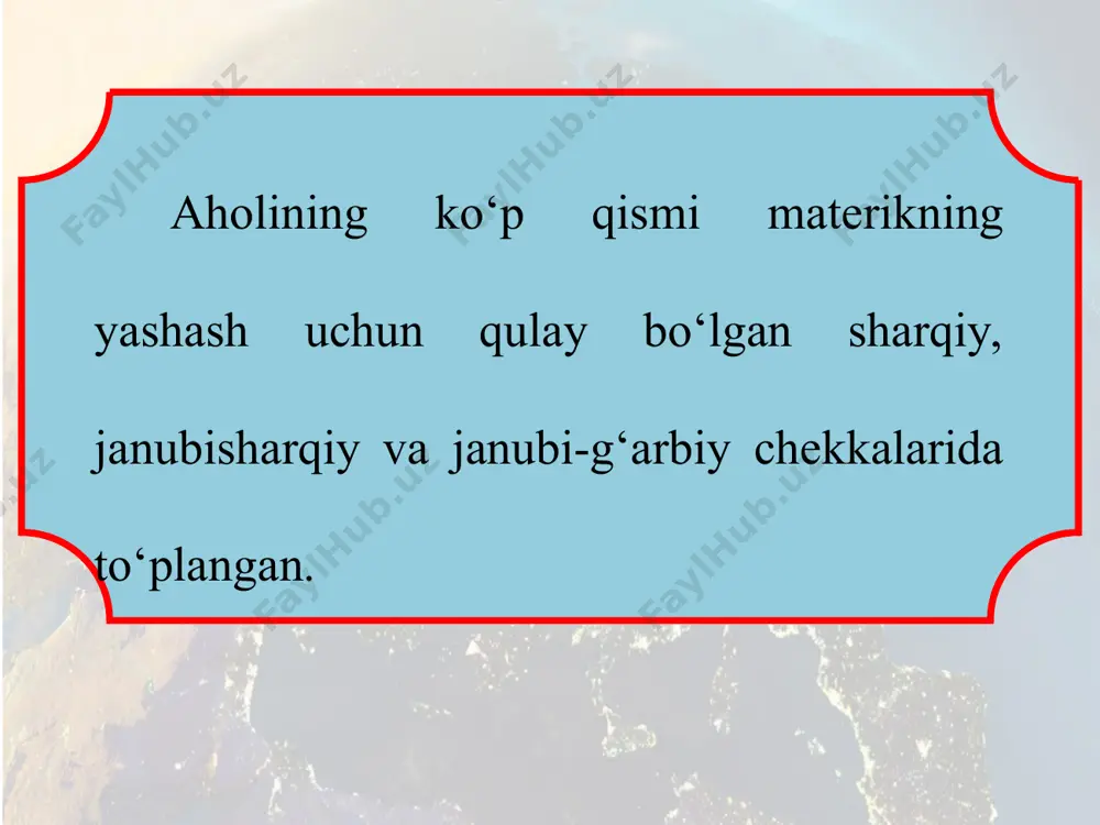 materik aholisi va uning tabiatga ta'siri (avstraliya) 6-sinf - Page 5