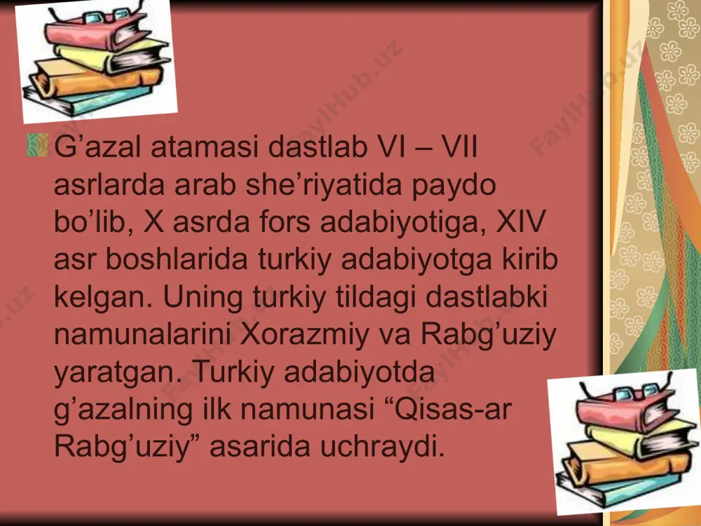 g’azal haqida nazariy ma’lumot - Page 4