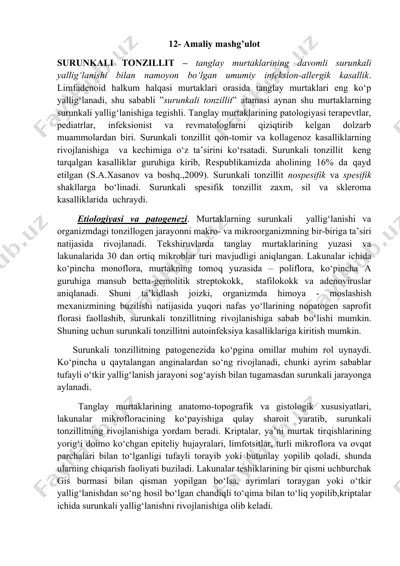 surunkali tonzillit — DOCX