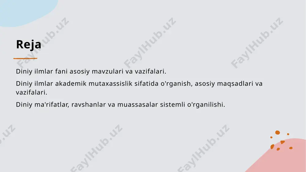 salar tahlili, diniy institutlar va ularning faoliyati, asosiy maqsadlari va o'z vazifalari bo'yicha tushuncha beradi. bu tahlil diniy muassasalar haqida tez kuzatib boradi, ularning o'ziga xos mohiyati va ahamiyati haqida ma'lumot beradi. photo by ben white on unsplash diniy ilmlar fani tushunchalari va ularning o'rganish usullari. 1 diniy ilmlar fani tushunchalari diniy ilmlar fani tushunchalari - bu ilmiy sohasining asosiy mazmuni va qiyofasi, diniy mavzular va ularning o'ziga xos xususiyatlari haqida o'zgaruvchilar. 2 o'rganish usullari o'rganish usullari - diniy ilmlar fani o'rganish jarayonida tahlil, tarixiy tadqiqotlar, empirik va teorik metodlar, mukofot etish va foydalanishning amaliy qismi. 3 tushunchalar va nazariyotlar tushunchalar va nazariyotlar - diniy ilmlar fani tushunchalarni tahlil qilish, nazariy qarashlar, falsafa va mantiqiy tartibotlar, tafsilotlar va qarashlar to'plamlarini o'rganish usullari. diniy ilmlar akademik yo'nalishlari va ularning roli. diniy ilmlar yo'nalishlari diniy ilmlar akademik yo'nalishlari, diniyning ilmiy, falsafiy, ijtimoiy va amaliy asoslariga ega bo'lgan yo'nalishlar. yo'nalishlarning maqsadi diniy ilmlar …